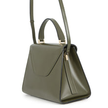 Load image into Gallery viewer, Valextra Valextra Izide Military Green Leather Size Medium