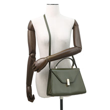 Load image into Gallery viewer, Valextra Valextra Izide Military Green Leather Size Medium