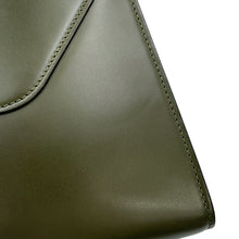 Load image into Gallery viewer, Valextra Valextra Izide Military Green Leather Size Medium