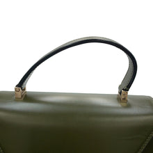 Load image into Gallery viewer, Valextra Valextra Izide Military Green Leather Size Medium