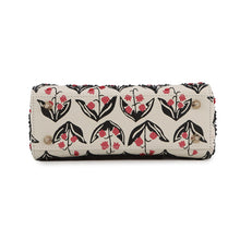 Load image into Gallery viewer, Dior Dior 2-way Bag for Women, Beaded White/Pink/Black Leather Rhinestone Size Small