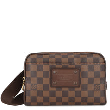 将图像加载到图库查看器中,LOUIS VUITTON Bum Bag Brooklyn BrownN41101 Damier Ebene Canvas