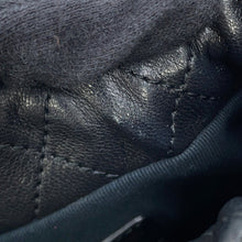 Load image into Gallery viewer, CHANEL Matelasse Drawstring BagChainShoulder BlackAS2518 Lambskin Faux Pearl