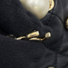 Load image into Gallery viewer, CHANEL Matelasse Drawstring BagChainShoulder BlackAS2518 Lambskin Faux Pearl