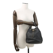 Load image into Gallery viewer, CHANEL Matelasse Drawstring 2WAYBag Black Leather
