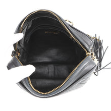 Load image into Gallery viewer, CHANEL Diamond Stitch Tassel Chain Shoulder Black Lambskin