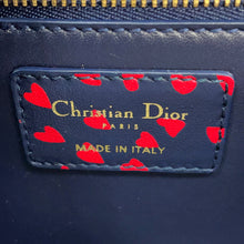 将图像加载到图库查看器中,Dior Montaigne Heart Shoulder Bag Navy/Red Leather Size 30