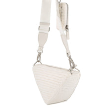 将图像加载到图库查看器中,PRADA Triangle Shoulder Bag White1BH190 Raffia