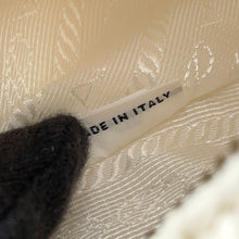 将图像加载到图库查看器中,PRADA Triangle Shoulder Bag White1BH190 Raffia