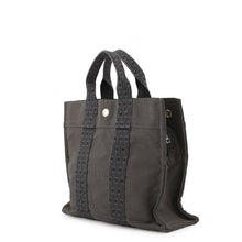 Load image into Gallery viewer, HERMES Her Line Tote Gray Nylon Canvas Size PM