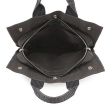 将图像加载到图库查看器中,HERMES Her Line Tote Gray Nylon Canvas Size PM