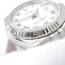 将图像加载到图库查看器中,ROLEX Datejust W26mm Stainless Steel K18WG White Dial179174