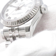 将图像加载到图库查看器中,ROLEX Datejust W26mm Stainless Steel K18WG White Dial179174