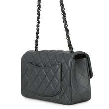 Load image into Gallery viewer, CHANEL Mini Matelasse Single Chainshoulder Bag Gray BlackA69900 Lambskin Size 20