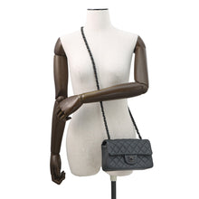 Load image into Gallery viewer, CHANEL Mini Matelasse Single Chainshoulder Bag Gray BlackA69900 Lambskin Size 20