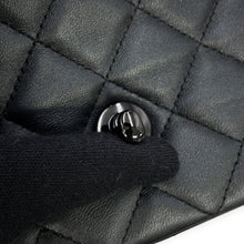 Load image into Gallery viewer, CHANEL Mini Matelasse Single Chainshoulder Bag Gray BlackA69900 Lambskin Size 20