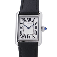 将图像加载到图库查看器中,CARTIER tank mast SM W22mm×H29.5mm Stainless Steel Leather Silver DialWSTA0042