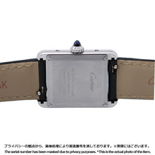 将图像加载到图库查看器中,CARTIER tank mast SM W22mm×H29.5mm Stainless Steel Leather Silver DialWSTA0042