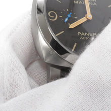 将图像加载到图库查看器中,PANERAI Luminor Marina 1950 3 Days Automatic Titanium W44mm TI Leather Brown DialPAM01351