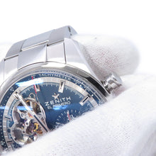 将图像加载到图库查看器中,ZENITH Chronomaster El Primero Open W42mm Stainless Steel Blue Dial03.20416.4061/51.M2040