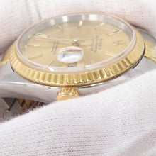 Load image into Gallery viewer, ROLEX Datejust W36mm Stainless Steel K18YG Champagne Dial16233