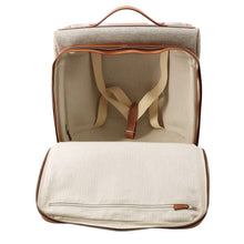 将图像加载到图库查看器中,HERMES Caleche Express Cabin Ecru/Fauve Toile Barenia Leather