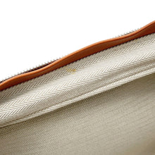 将图像加载到图库查看器中,HERMES Caleche Express Cabin Ecru/Fauve Toile Barenia Leather