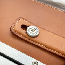 将图像加载到图库查看器中,HERMES Caleche Express Cabin Ecru/Fauve Toile Barenia Leather