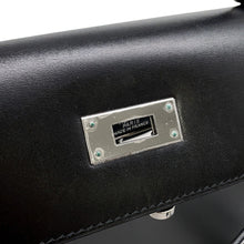 将图像加载到图库查看器中,HERMES Kelly Sellier Black Box Calf Leather Size 28