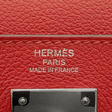Load image into Gallery viewer, HERMES Kelly Retourne Rouge Coeur/Rouge Grenat Evercolor Size 28