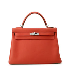 Load image into Gallery viewer, HERMES Kelly Retourne Geranium Togo Leather Size 32