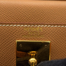 Load image into Gallery viewer, HERMES Kelly Ad Natural Courchevel Size GM