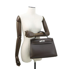 Load image into Gallery viewer, HERMES Kelly Sellier Chocolat Box Calf Leather Size 32