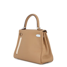 Load image into Gallery viewer, HERMES Kelly Colormatic Chai/Blue Plume/Lime Swift Leather Size 25