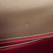 Load image into Gallery viewer, HERMES Kelly Sellier Etoupe/Ruby Epsom Size 35