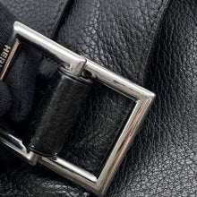 Load image into Gallery viewer, HERMES Tibetan Shoulder Bag Black Taurillon Clemence Size PM