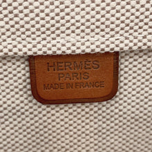 将图像加载到图库查看器中,HERMES Steeple Tote Bag Beige/Fauve Toile H Barenia Leather Size 31
