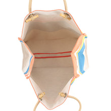 Load image into Gallery viewer, HERMES Escale à la Plage Beach Bag Ashie/Multicolor Toile H