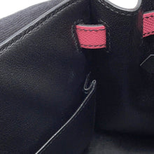 Load image into Gallery viewer, HERMES Kelly Sellier Rose Azalee/Black Epsom Size 28