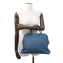 将图像加载到图库查看器中,HERMES Bolide Blue Thalassa Taurillon Clemence Size 35