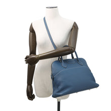 将图像加载到图库查看器中,HERMES Bolide Blue Thalassa Taurillon Clemence Size 35