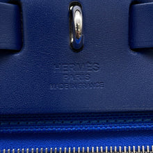 Load image into Gallery viewer, HERMES Herbag zip Blue Electric/Blue Saphir Toile H Vache Hunter Leather Size PM