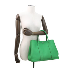 将图像加载到图库查看器中,HERMES Garden Party Steeple Bamboo Negonda Leather Size PM