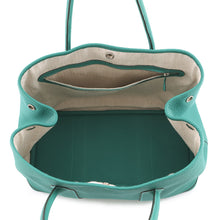 将图像加载到图库查看器中,HERMES Garden Party Malachite Negonda Leather Size PM