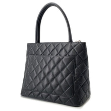 Load image into Gallery viewer, CHANEL Medallion Tote BlackA01804 Caviar Leather