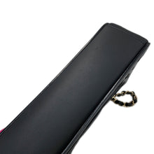 将图像加载到图库查看器中,CHANEL Punching Chain Shoulder Bag Black/PinkAS2376 Calf Leather Size 25