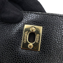 Load image into Gallery viewer, CHANEL Matelasse Top Handle Bag BlackA12397 Caviar Leather