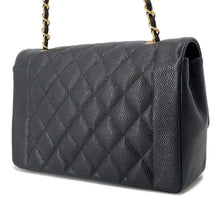 将图像加载到图库查看器中,CHANEL Diana Chain Shoulder Bag BlackA01165 Caviar Leather Size 25