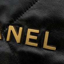 将图像加载到图库查看器中,CHANEL CHANEL22 Backpack BlackAS3859 Shiny Calf Leather Size Small