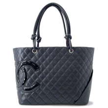 将图像加载到图库查看器中,CHANEL Cambon line Tote Bag BlackA25169 Lambskin Size Large